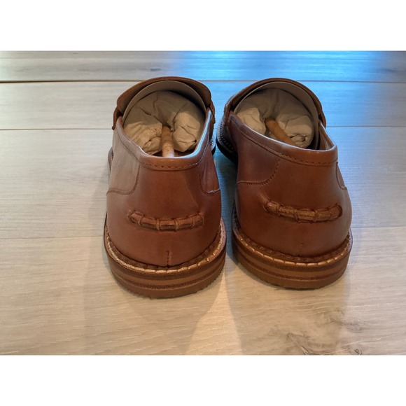 Boden Nya Structured Penny Loafers Tan Women's Size 7.5 New in Box - Picture 7 of 11